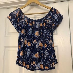 Cute on or off the shoulder shirt.